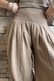 Annie Cushion Cotton Cuff Barrel Pant Honey Bronze